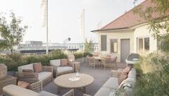 Solitärgebäude mit Dachterrasse am Karolinenplatz
